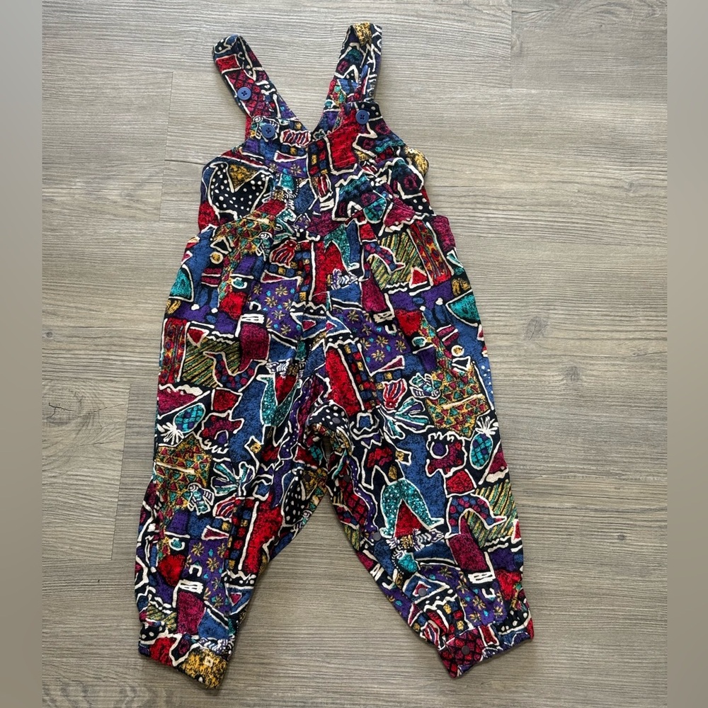 Vintage Patagonia Baby 18 Month Colorful Jumper / Overalls / Romper